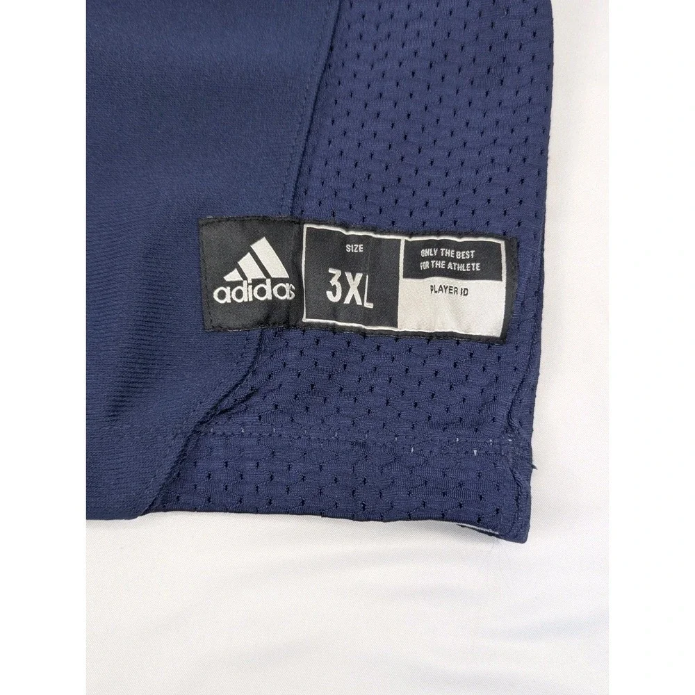 Adidas Football Jersey Practice Mens 3XL Blue Techfit Hyped J Sports Breathable